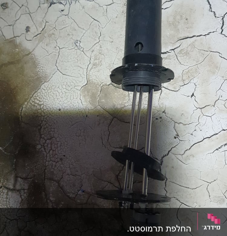 חלקי דוד שמש על רצפה סדוקה